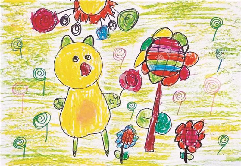 小熊爱吃棒棒糖