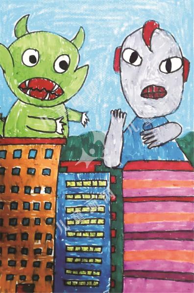 奥特曼和小怪兽