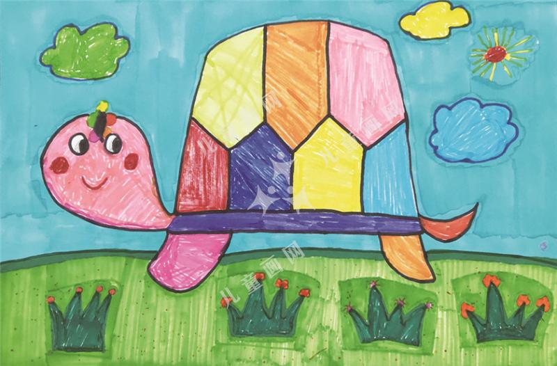 小乌龟散步