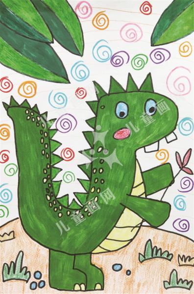 拿礼物的小恐龙