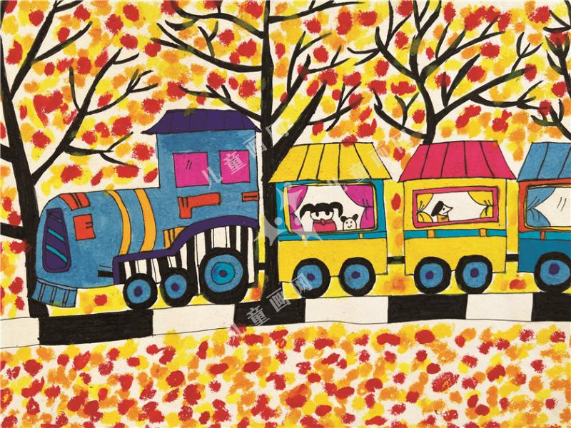 坐上火车去秋游