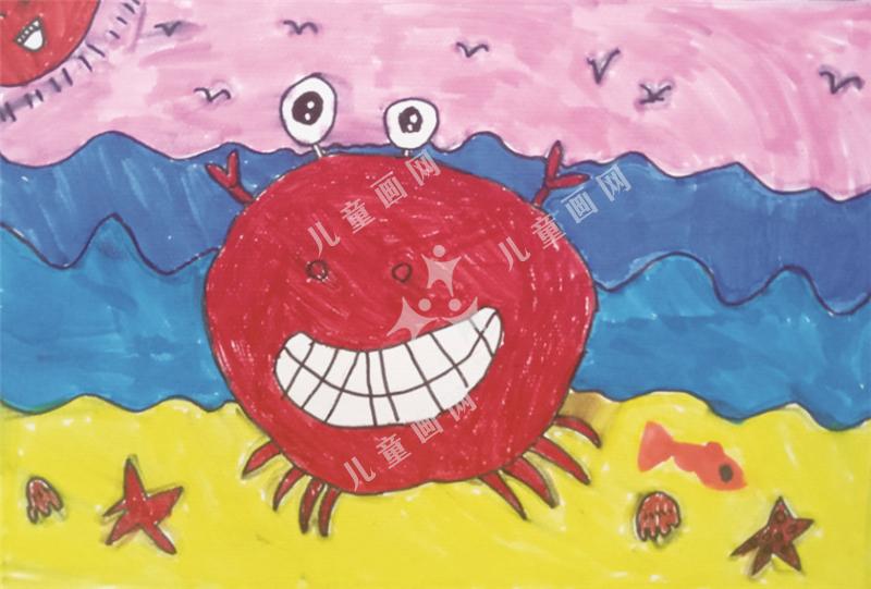 晒太阳的大螃蟹