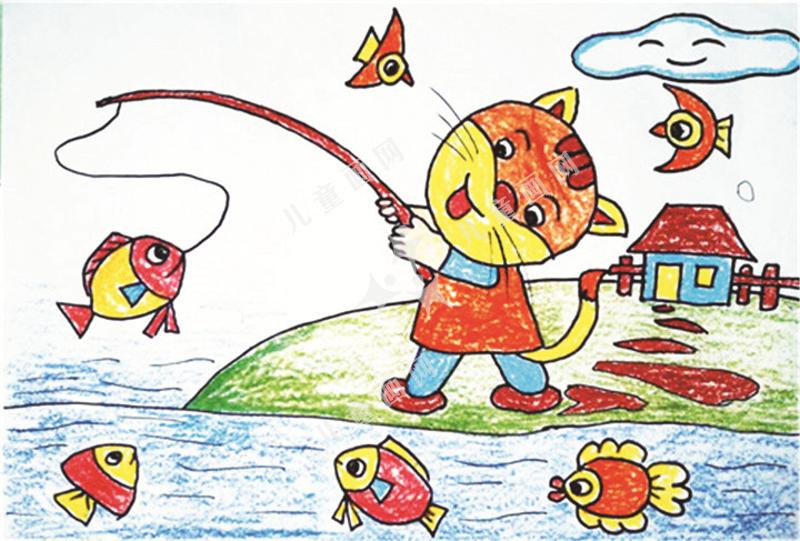 小猫钓鱼