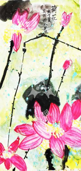 映日荷花别样红