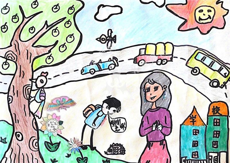 我和小鸟去上学