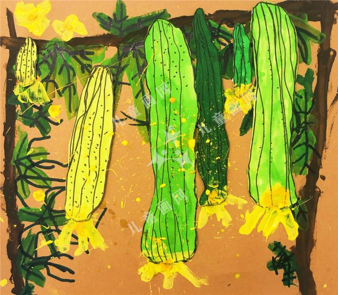 奶奶菜园里的瓜