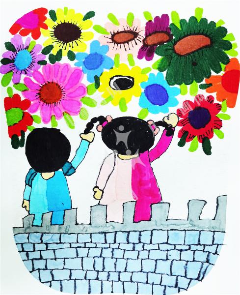 手牵手，中国心