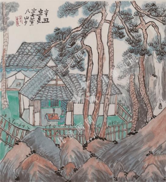 仿沈周笔意