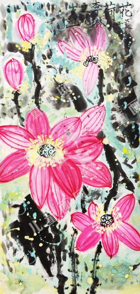 映日荷花别样红