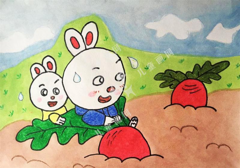 小兔拔萝卜