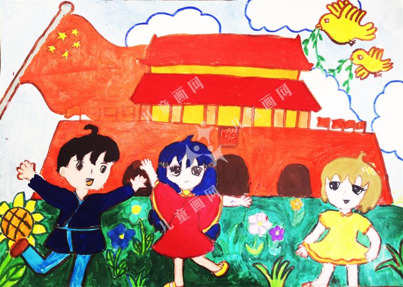 天安门前歌颂祖国