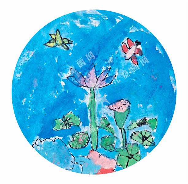 荷花池塘