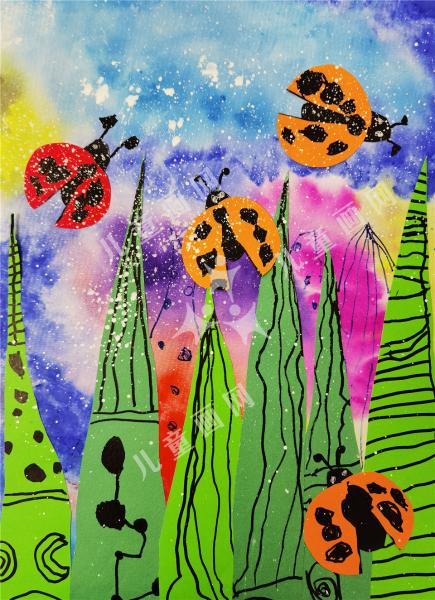 星空下的小瓢虫