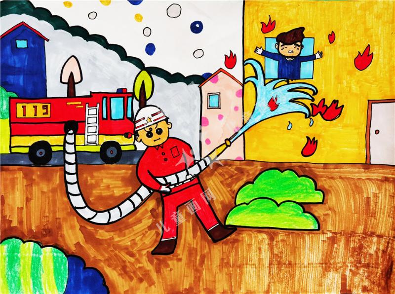 威武的消防员叔叔