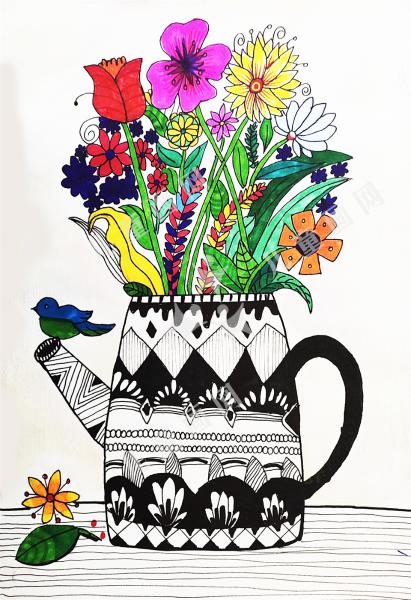 花洒与小鸟