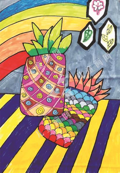 彩色菠萝