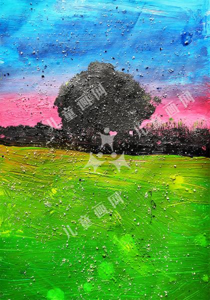 傍晚的最后一道余晖