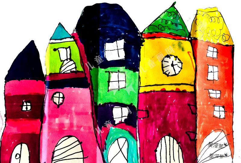 博卡区的彩色建筑