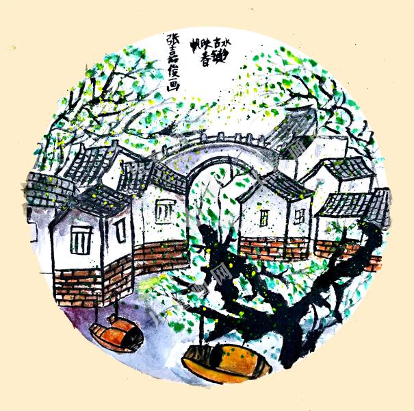 水乡古镇映春帆