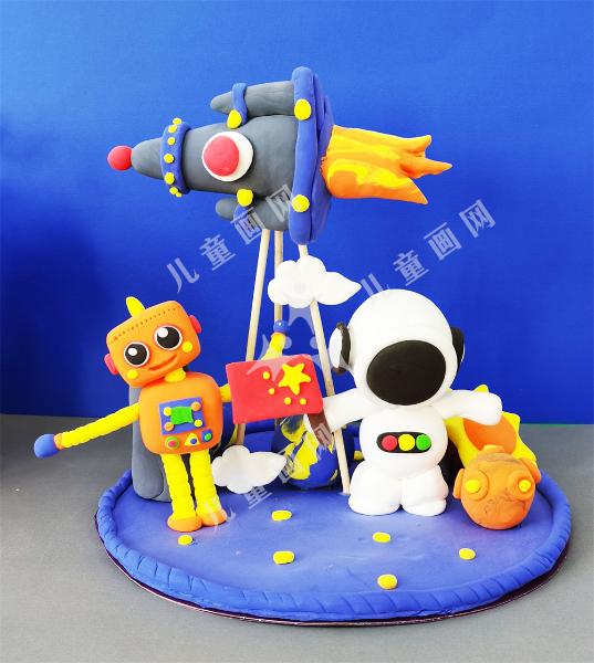 粘土作品——登上太空