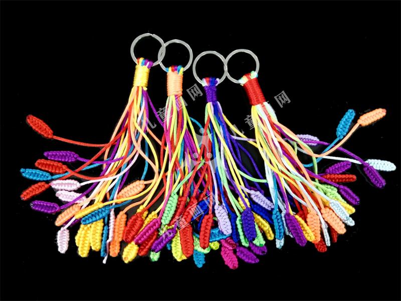 绳结——凤尾结钥匙扣