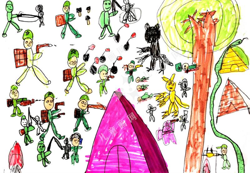 军人与野兽大战