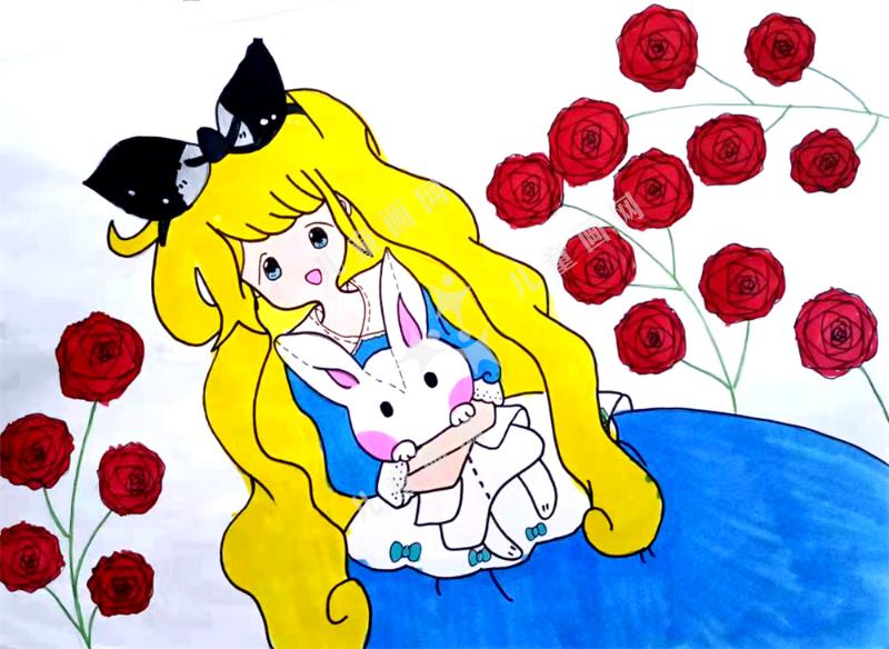 玫瑰丛中的爱丽丝