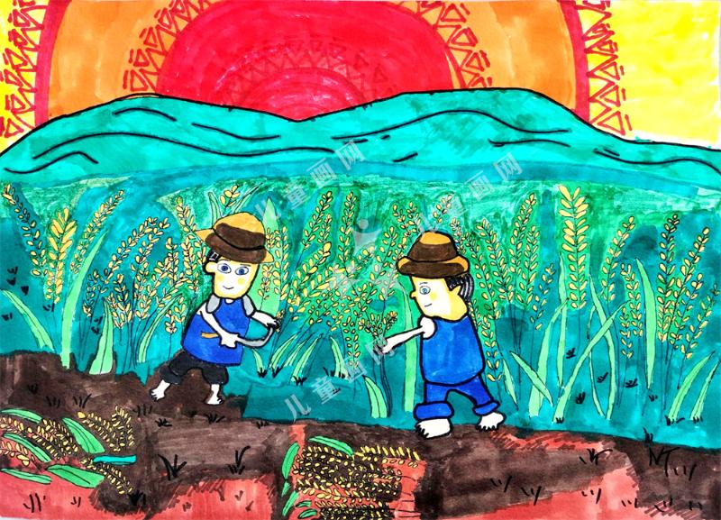 夕阳下忙碌的您