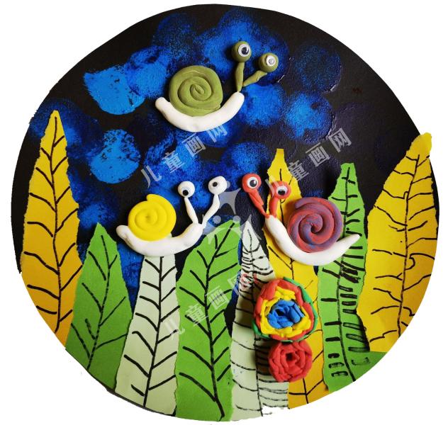 夜色下的小蜗牛