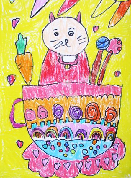 咖啡杯里的小猫