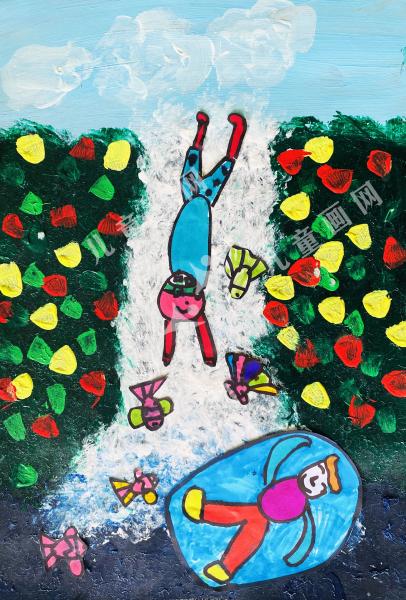 激流探险—瀑布