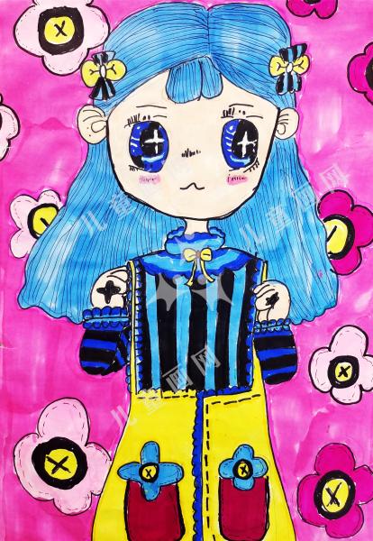 喜欢花朵的女孩