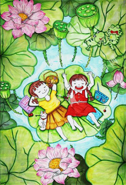 我和朋友的夏日休闲时光