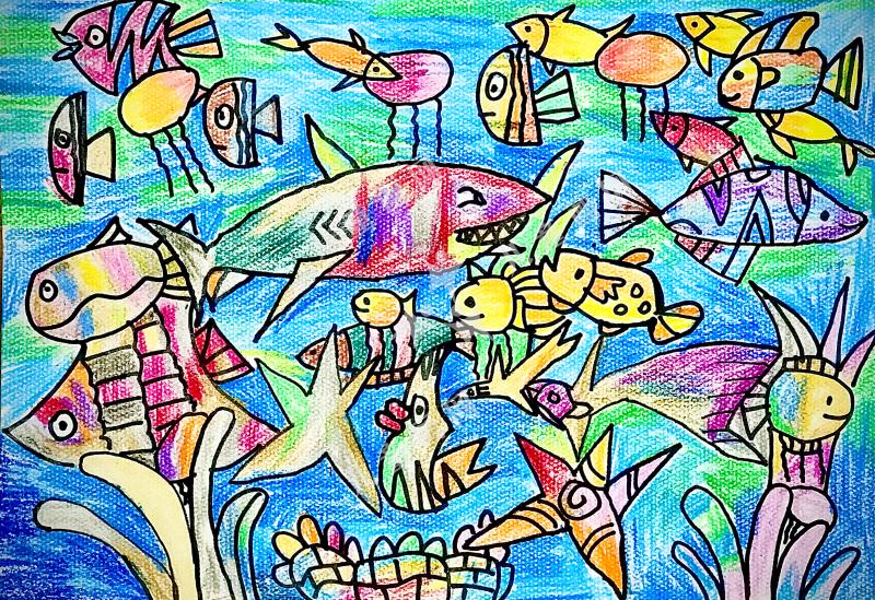 海洋里的彩虹鱼