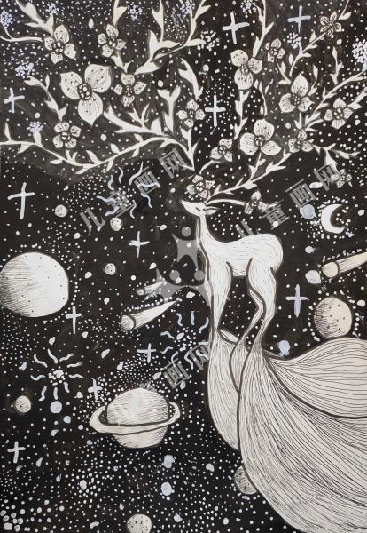鹿与星辰