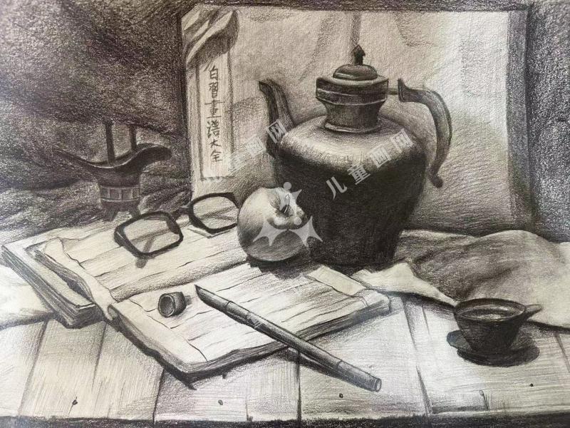 静物素描