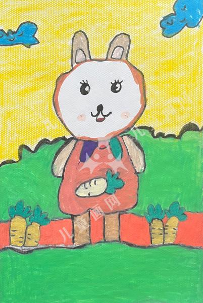 拔萝卜的小兔子