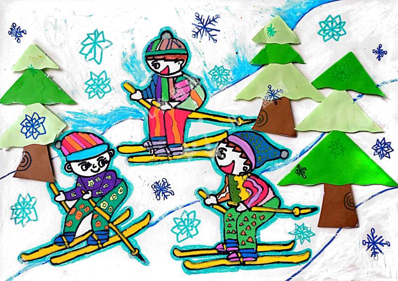 快乐的滑雪比赛