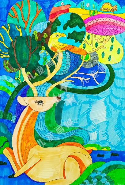 听！美丽的夜，鹿儿来了