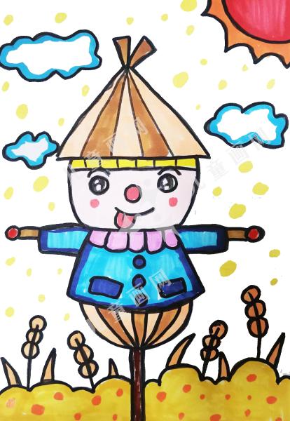 田野上的稻草人