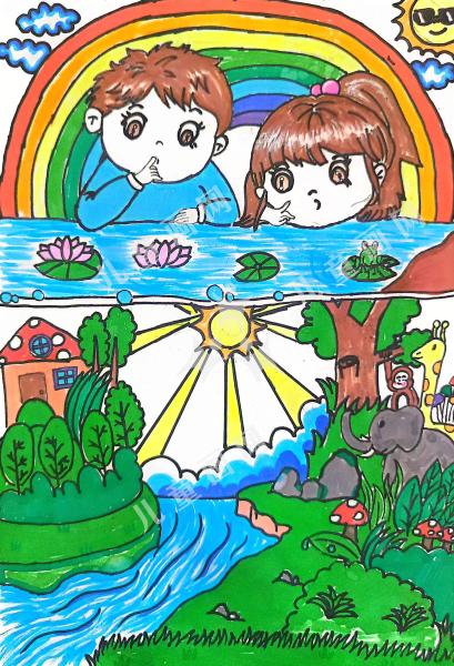 人与大自然和谐相处