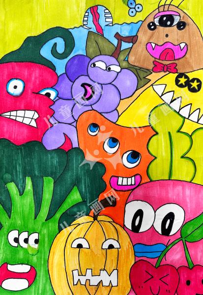 水果蔬菜小怪兽