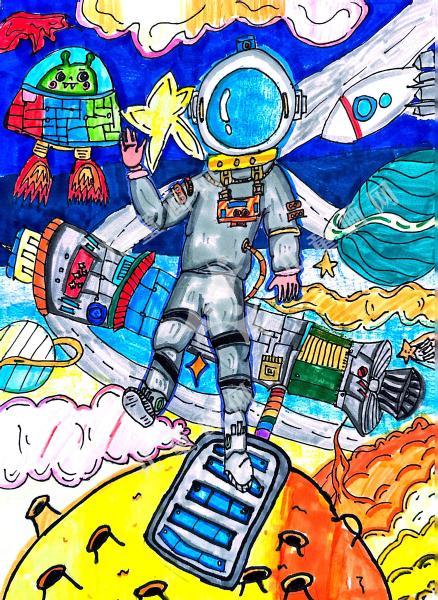 飞入太空