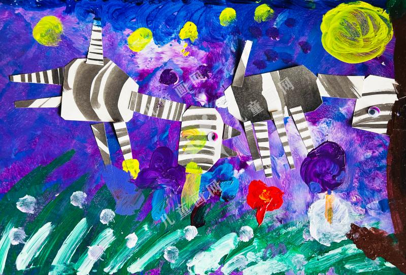 斑马条纹排排队