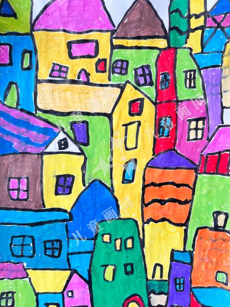 五彩斑斓的小镇