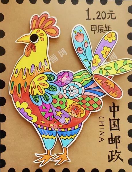 公鸡邮票
