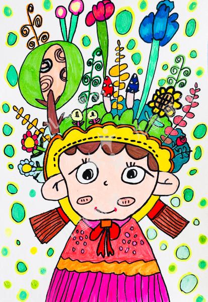 春姑娘的花帽子