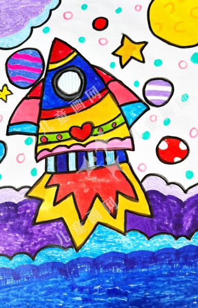 冲向月球的火箭