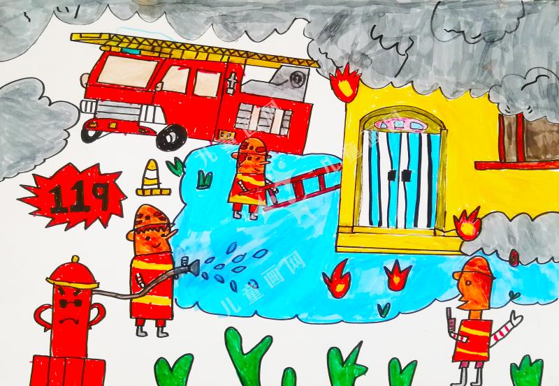 勇敢的消防员叔叔