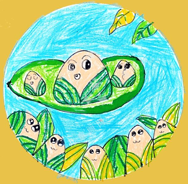 端午节的粽子娃娃